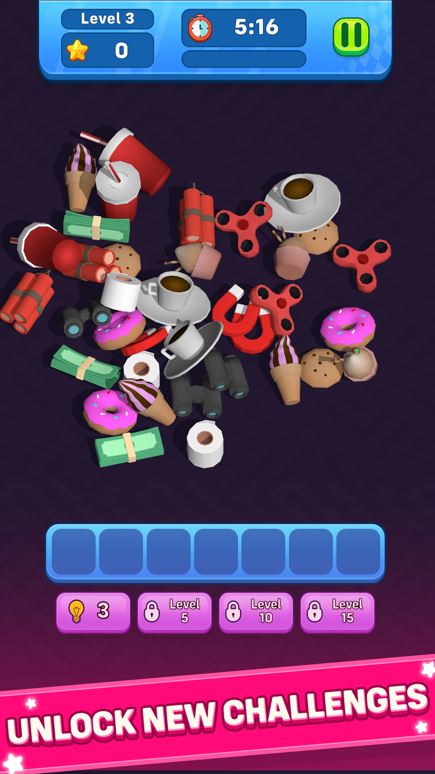 Tile Games 3D: Match 3 Puzzle screenshot