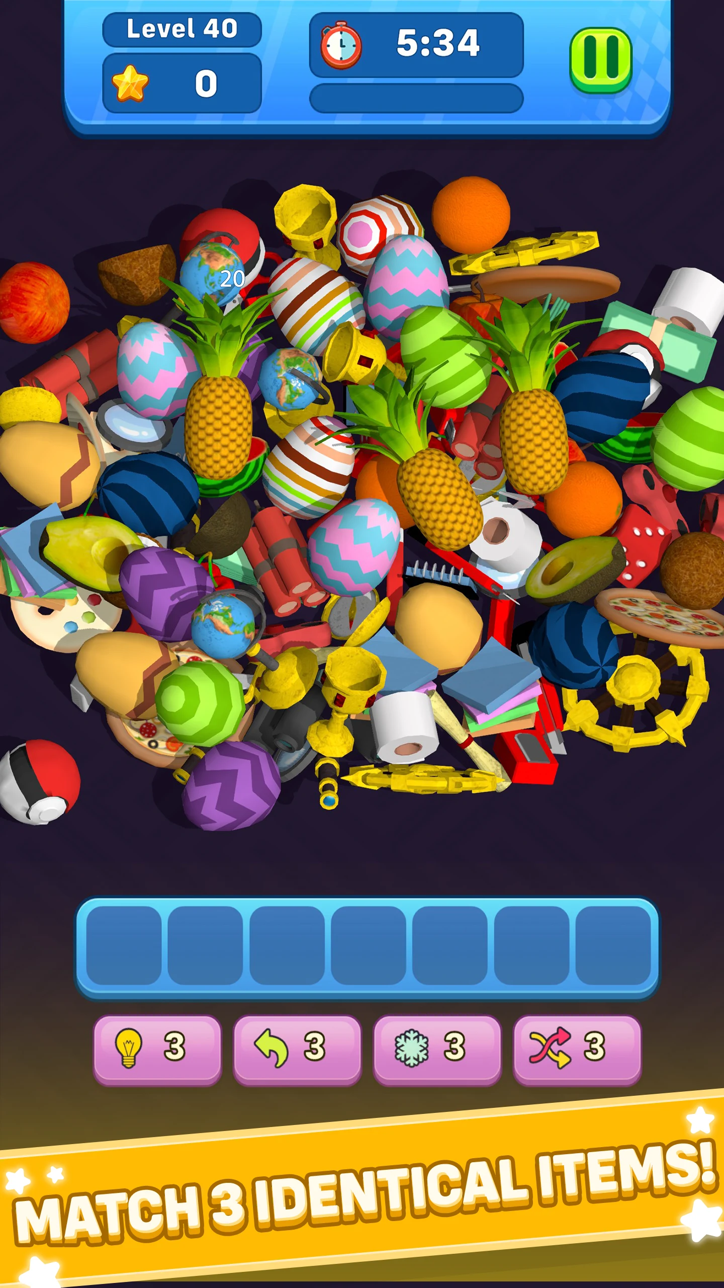 Tile Games 3D: Match 3 Puzzle screenshot