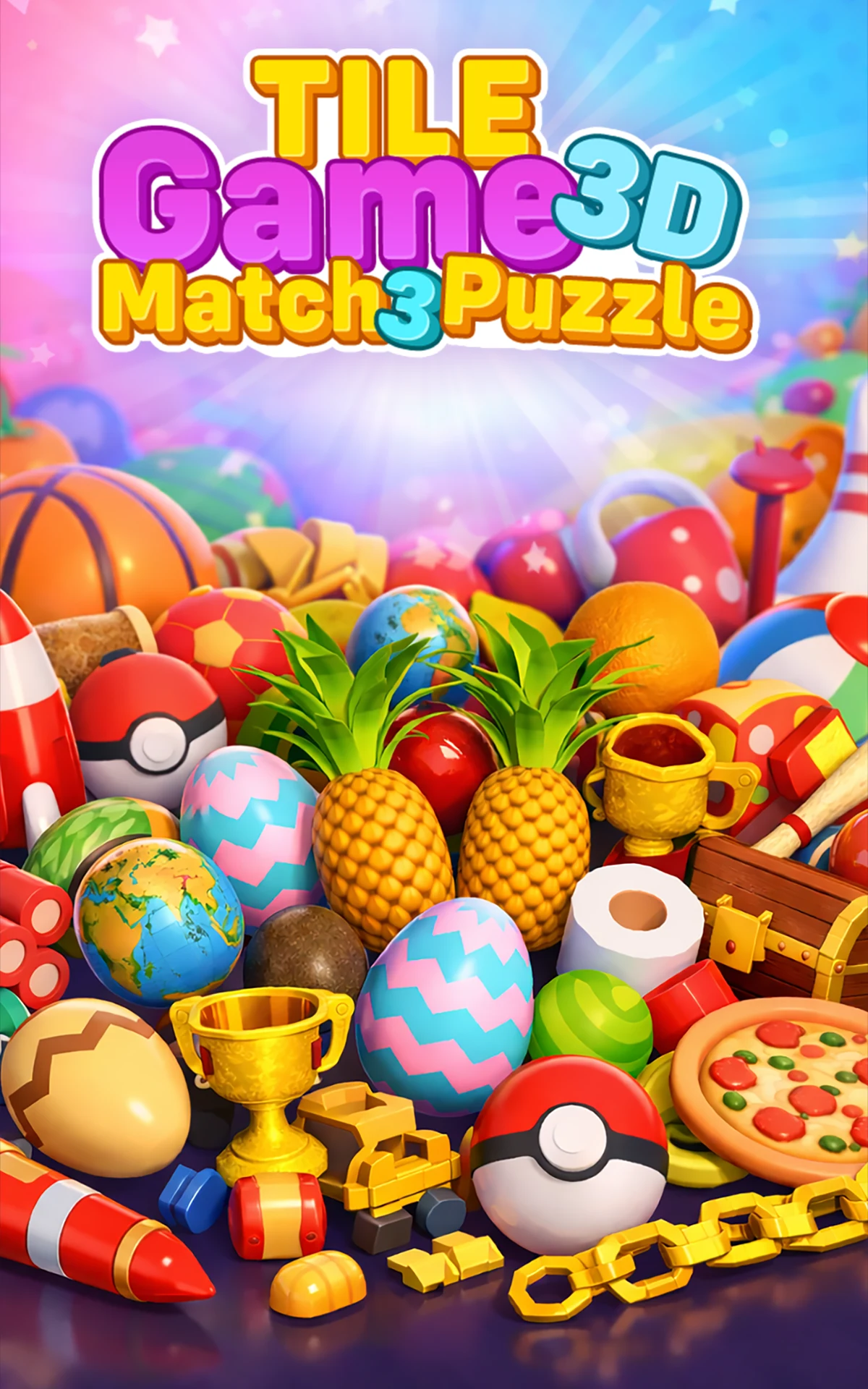 Tile Games 3D: Match 3 Puzzle screenshot