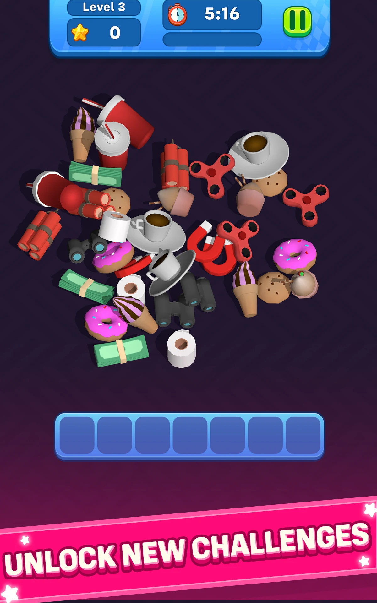 Tile Games 3D: Match 3 Puzzle screenshot