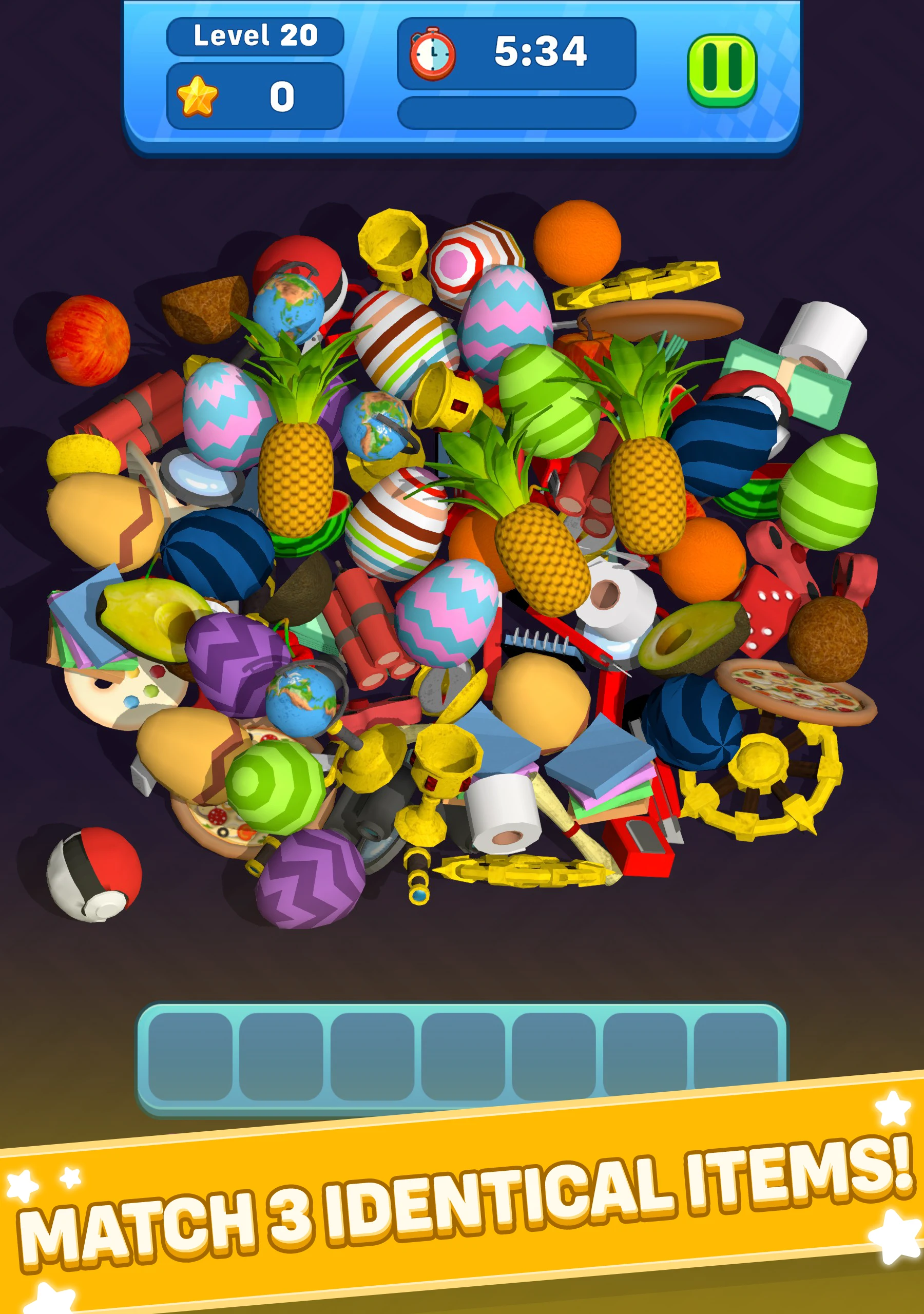 Tile Games 3D: Match 3 Puzzle screenshot